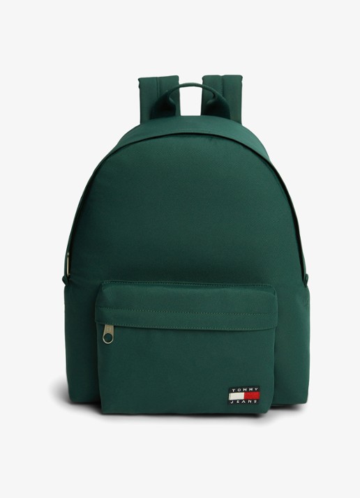 Tommy Hilfiger Essential rugzak met logo - voorkant 5 elegant green-mcd / groen