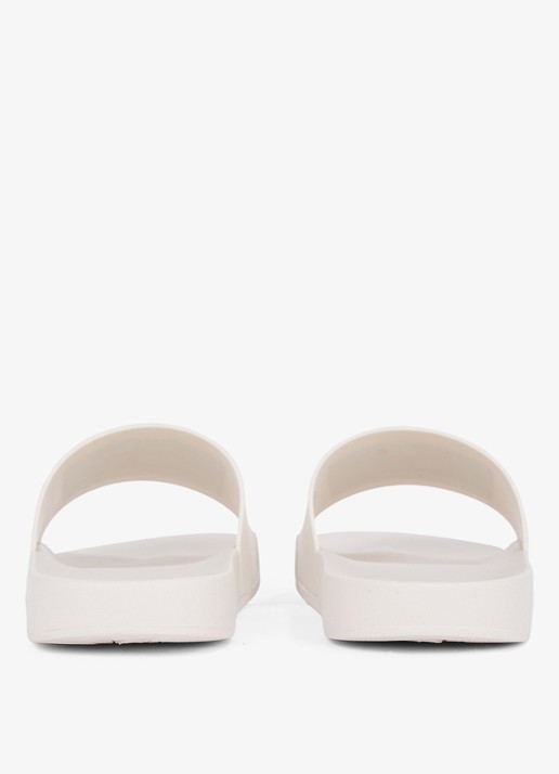 Tommy Hilfiger Essential slipper met logo - achterkant 3 beige