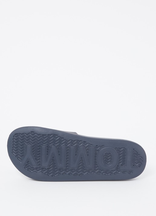 Tommy Hilfiger Essential slipper met logo - detail 3 donkerblauw