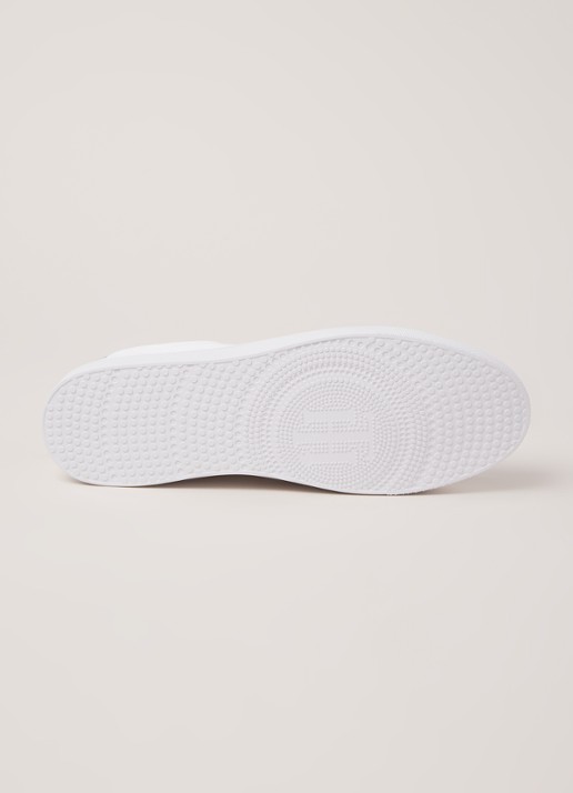 Tommy Hilfiger Essential sneaker van leer - detail 5 wit