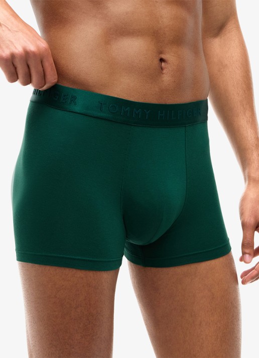 Tommy Hilfiger Everyday Luxe boxershorts met logoband in 3-pack - detail 5 groen