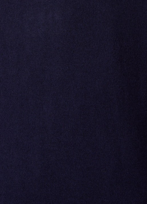 Tommy Hilfiger Fijngebreide pullover in kasjmierblend met logoborduring - detail 2 donkerblauw