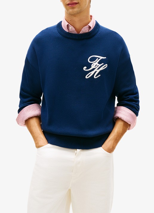 Tommy Hilfiger Fijngebreide trui met logo