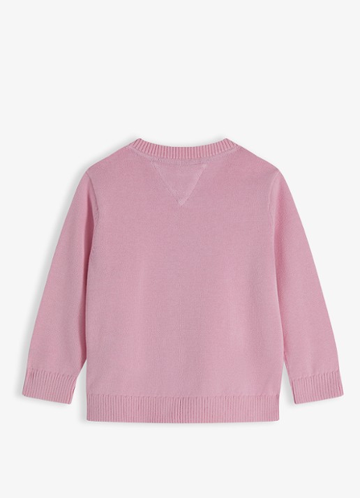 Tommy Hilfiger Fijngebreide trui met structuur - achterkant 3 roze
