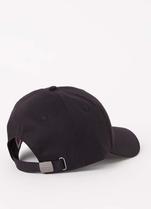 Tommy Hilfiger Flag pet met logoborduring - detail 2 zwart