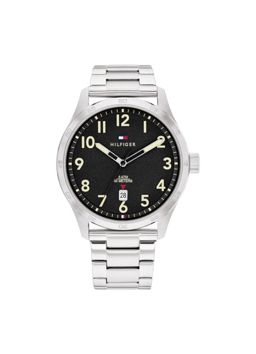 Tommy Hilfiger Forrest horloge TH1792094  - voorkant zilver