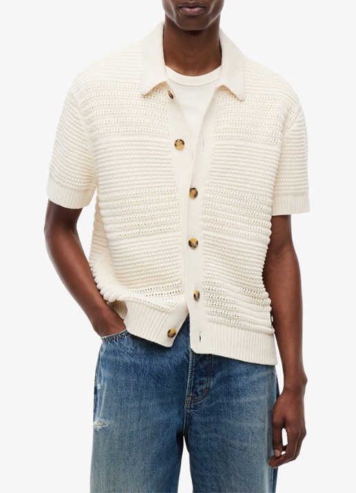 Tommy Hilfiger Grofgebreid vest met logoborduring
