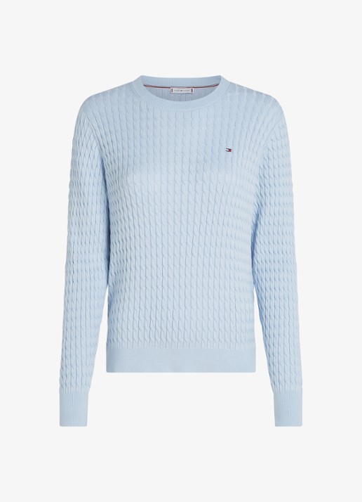 Tommy Hilfiger Grofgebreide trui van  katoen