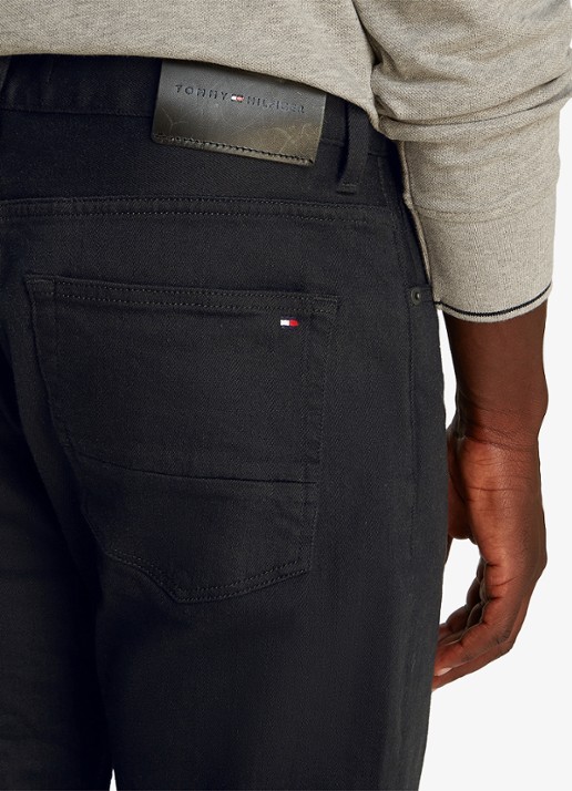 Tommy Hilfiger Harlem slim fit jeans met gekleurde wassing - detail 4 zwart
