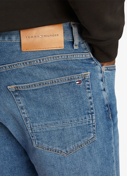 Tommy Hilfiger Harlem slim fit jeans met steekzakken - detail 5 indigo
