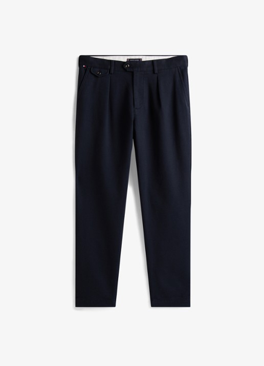 Tommy Hilfiger Harlem tapered jeans met steekzakken - voorkant 2 donkerblauw