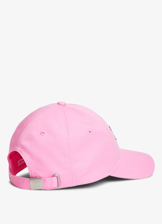 Tommy Hilfiger Heritage Flag pet met logoborduring - detail 2 pink daisy-tou / roze