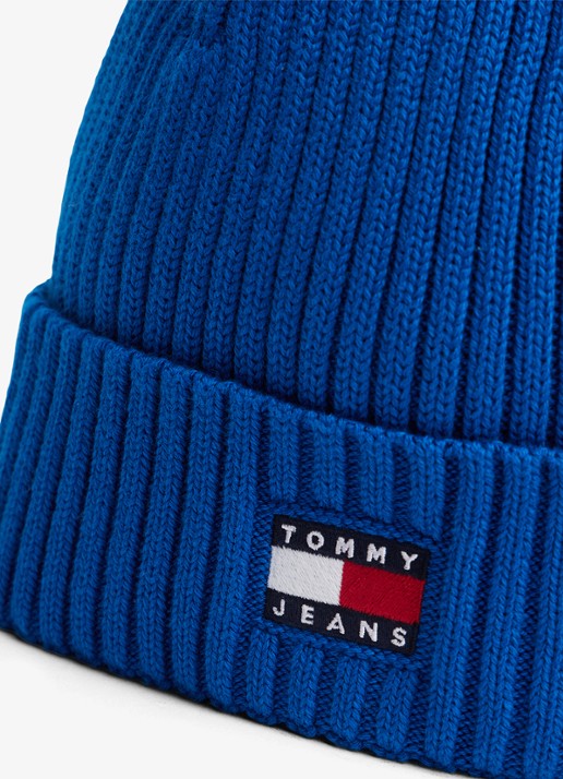 Tommy Hilfiger Heritage muts met logo - detail indigo