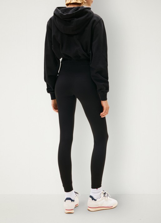 Tommy Hilfiger High waist legging met logo - achterkant 5 zwart