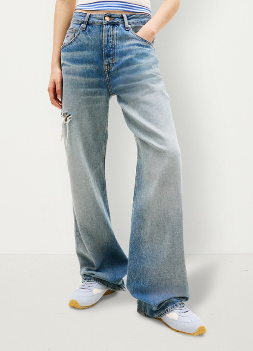 Tommy Hilfiger High waist loose fit jeans in katoenblend
