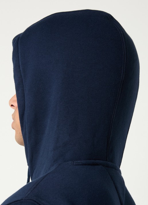 Tommy Hilfiger Hoodie met gemêleerd dessin en logoborduring - detail 3 donkerblauw