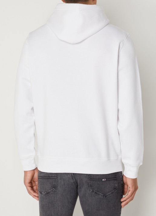 Tommy Hilfiger Hoodie met kangoeroezak en logo - achterkant 5 wit