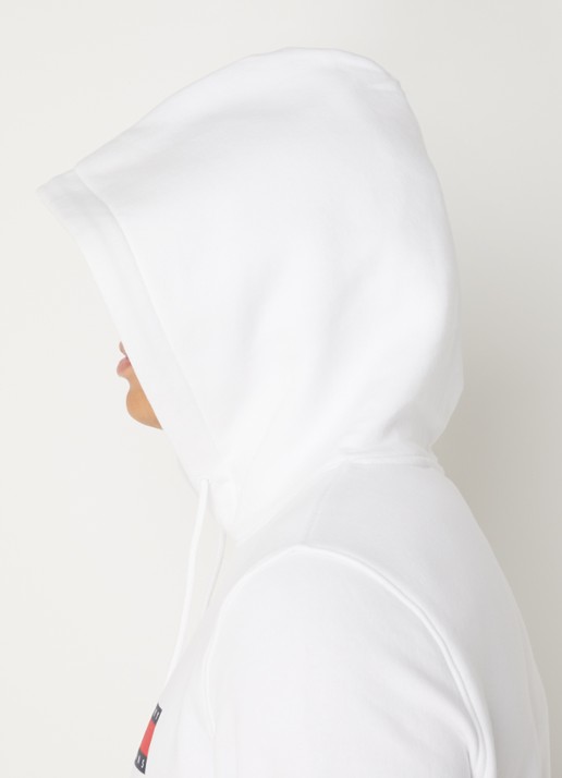 Tommy Hilfiger Hoodie met kangoeroezak en logo - detail 2 wit