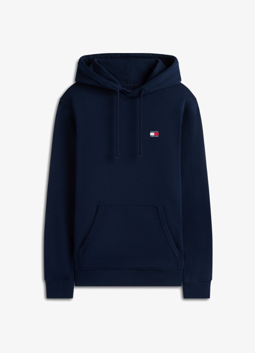 Tommy Hilfiger Hoodie met logo - voorkant donkerblauw