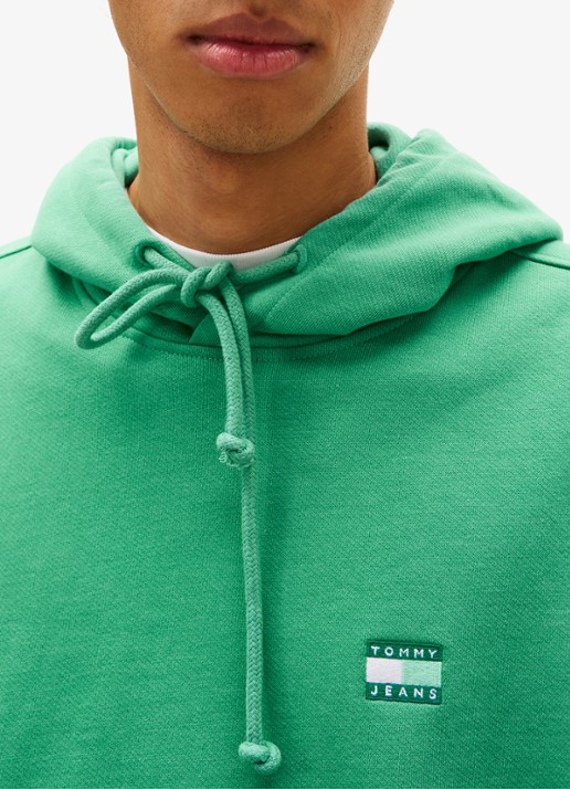 Tommy Hilfiger Hoodie met logo - detail 4 groen