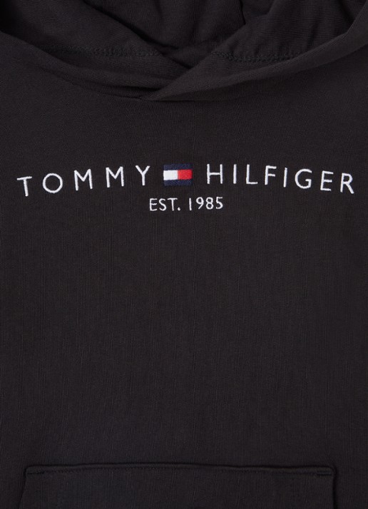Tommy Hilfiger Hoodie met logoborduring - detail 3 zwart