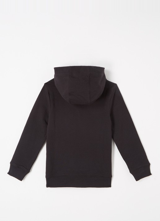 Tommy Hilfiger Hoodie met logoborduring - voorkant 2 zwart
