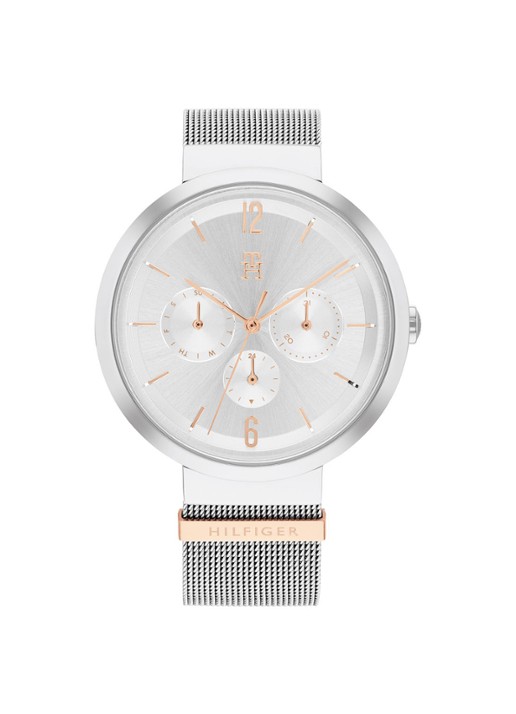 Tommy Hilfiger Horloge TH1782537 - voorkant zilver