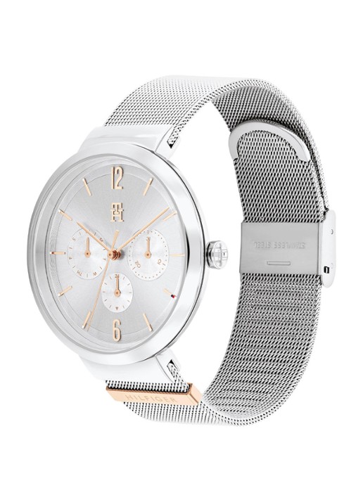 Tommy Hilfiger Horloge TH1782537 - voorkant 2 zilver
