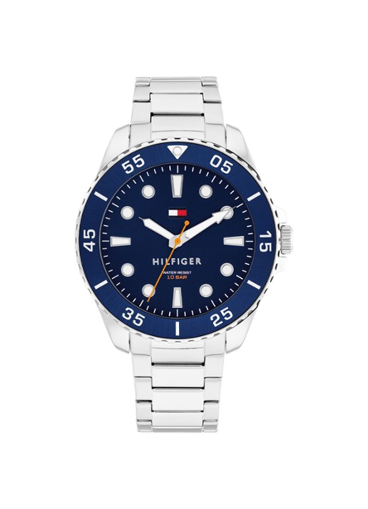 Tommy Hilfiger Horloge TH1782544 - voorkant zilver