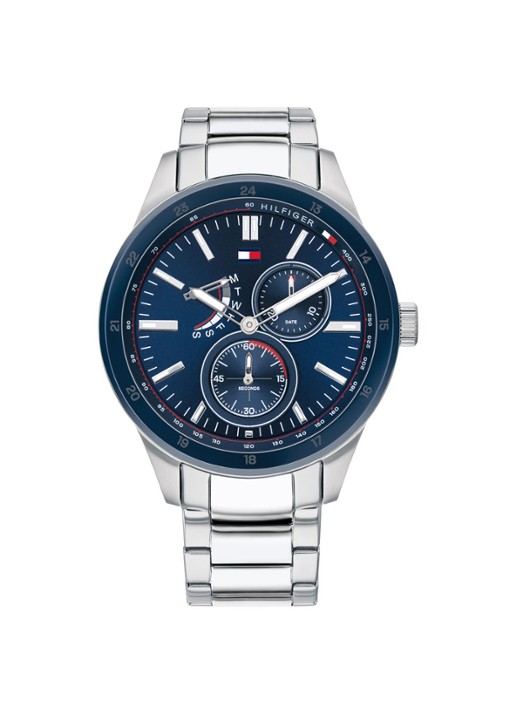 Tommy Hilfiger Horloge TH1791640 - voorkant zilver