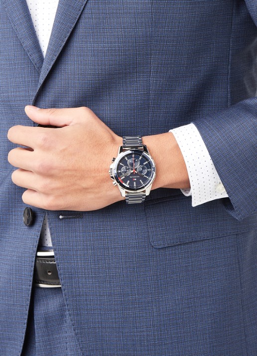 Tommy Hilfiger Horloge TH1791788 - voorkant 4 zilver