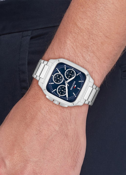 Tommy Hilfiger Horloge TH1792222   - voorkant 2 zilver