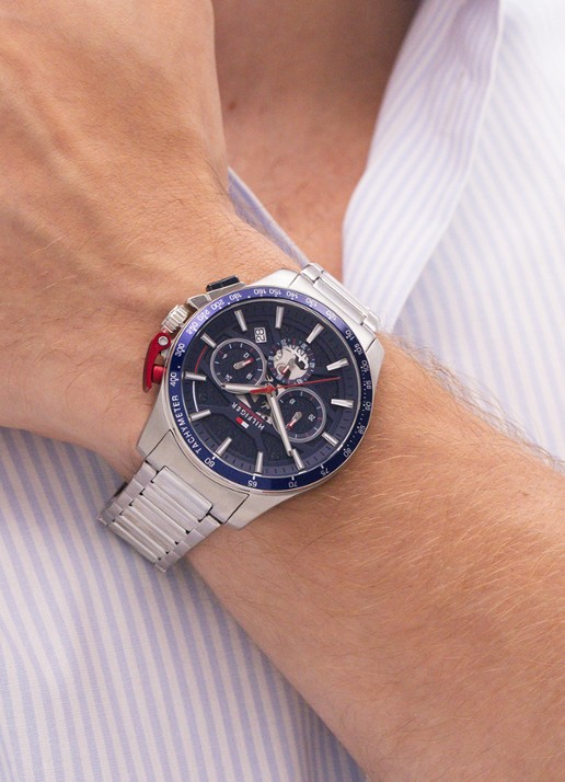 Tommy Hilfiger Horloge TH1792261  - voorkant 2 zilver
