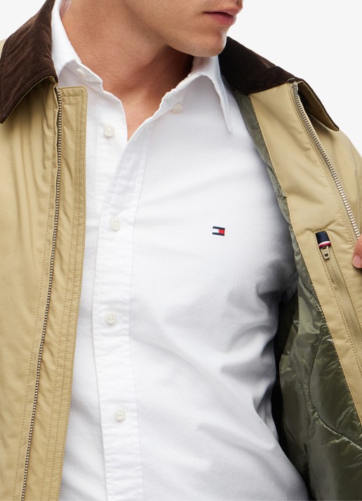 Tommy Hilfiger  Ivy jas met details van corduroy  - detail 8 khaki