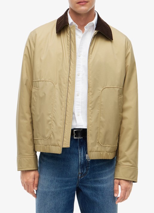 Tommy Hilfiger  Ivy jas met details van corduroy  - detail 9 khaki