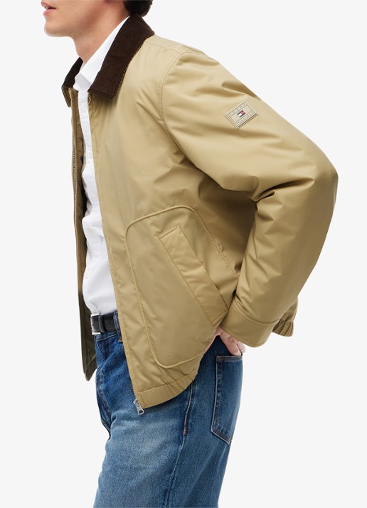 Tommy Hilfiger  Ivy jas met details van corduroy  - detail 10 khaki