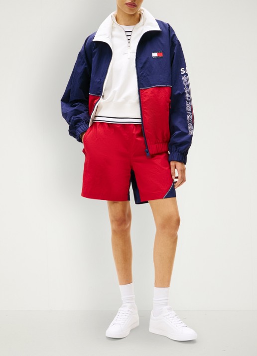 Tommy Hilfiger Jack met logo- en backprint - detail 5 donkerblauw