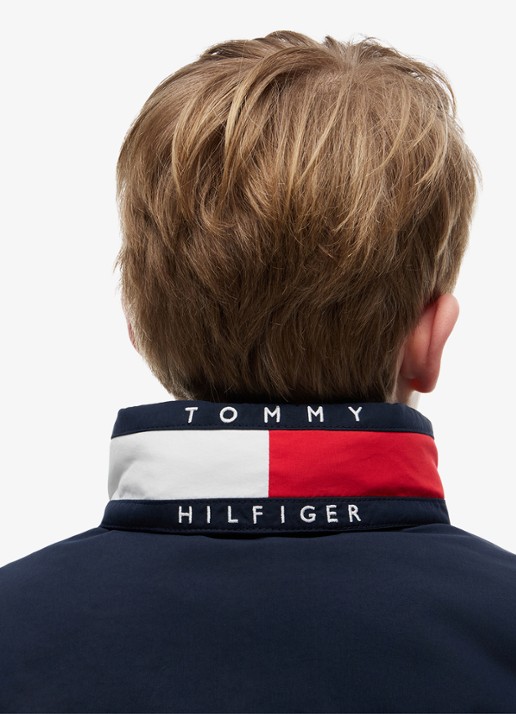 Tommy Hilfiger Jack met logo en steekzakken - detail 4 dark night navy-c1g