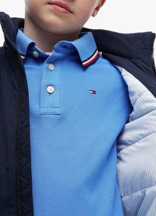Tommy Hilfiger Jack met logo en steekzakken - detail 5 dark night navy-c1g