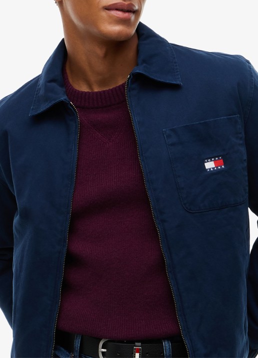 Tommy Hilfiger Jack met logoborduring - detail 2 donkerblauw