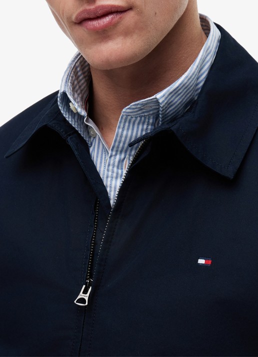 Tommy Hilfiger Jack met logoborduring - detail 5 donkerblauw