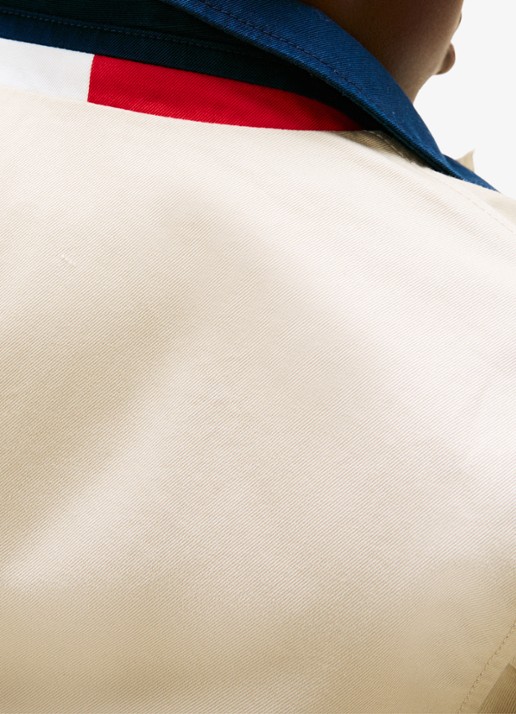 Tommy Hilfiger Jack met logoborduring - detail 4 beige