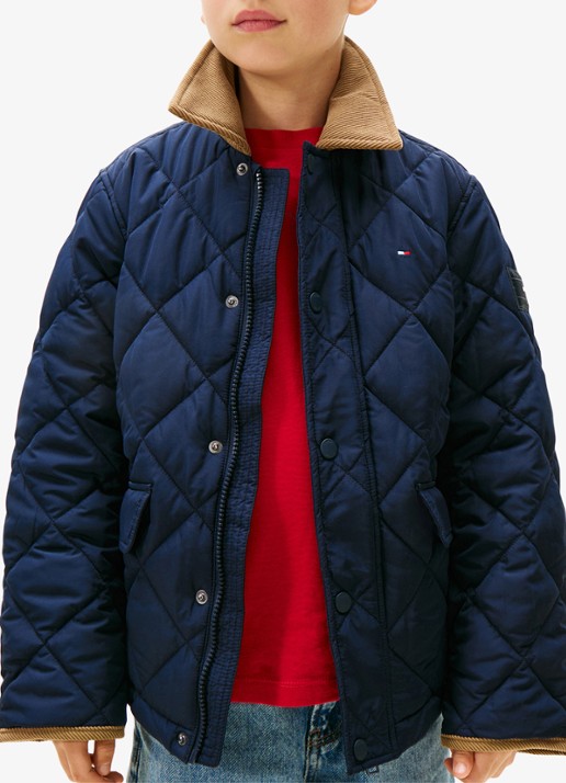 Tommy Hilfiger Jack met quilt patroon - detail blauw