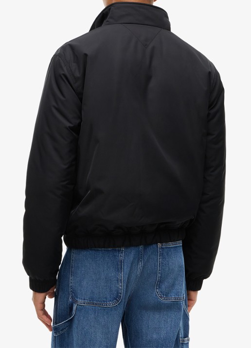 Tommy Hilfiger Jack met steekzakken en waterafstotende coating - achterkant zwart