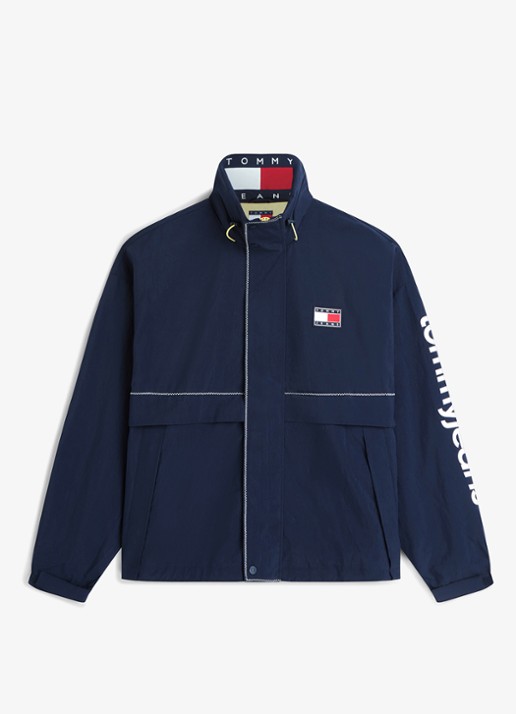 Tommy Hilfiger Jack met waterafstotende coating - voorkant dark night navy-c1g