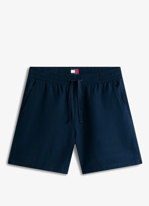 Tommy Hilfiger Korte broek in katoenblend - voorkant 3 dark night navy-c1g