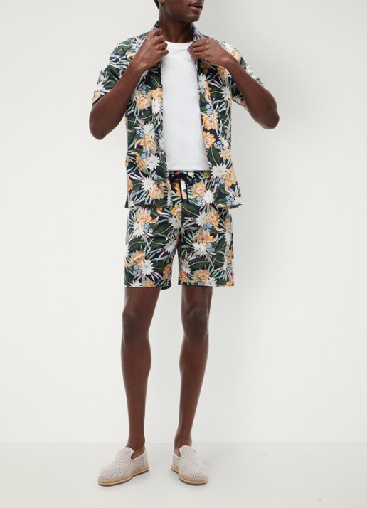 Tommy Hilfiger Korte broek met bloemenprint - detail 5 multicolor