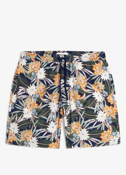 Tommy Hilfiger Korte broek met bloemenprint - voorkant 2 multicolor