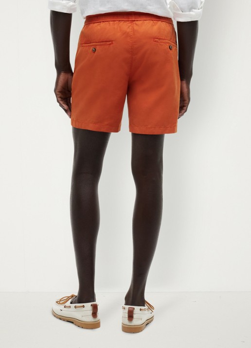 Tommy Hilfiger Korte broek met logo - achterkant orange