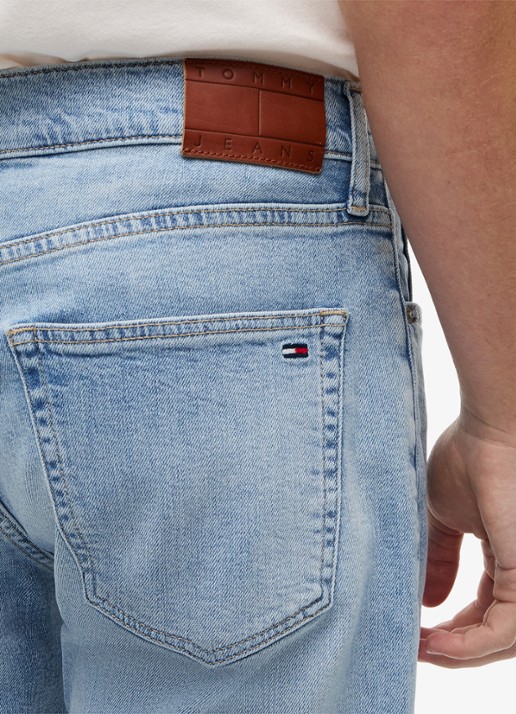 Tommy Hilfiger Korte broek van denim - detail 4 denim